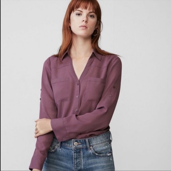 Express Tops - Express Portofino Button Down Shirt